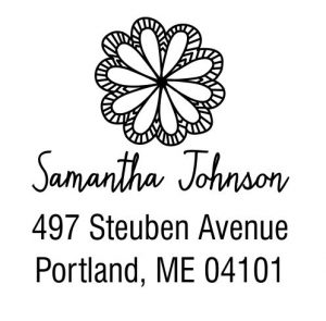 Flower Power Wood Mounted Stamp
