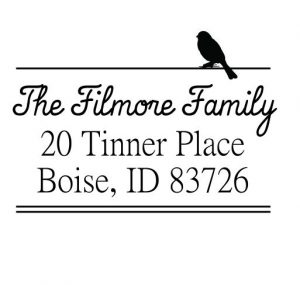 A Little Birdie Wood Mounted Stamp