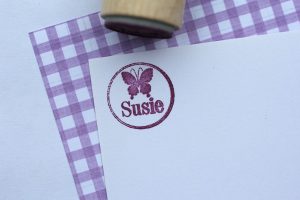 Butterfly Wood Handled Mini Stamp | Sale
