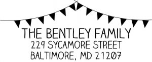 Celebration Banner Wood Mount Stamp