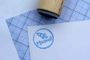Spaceship Wood Handled Mini Stamp | Sale