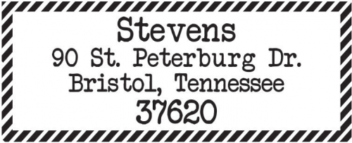 Airmail Wood Mounted Stamp