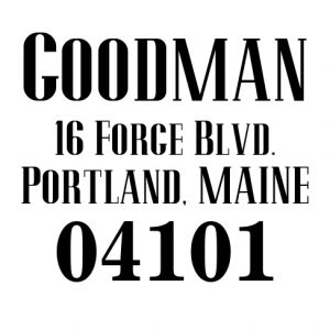 Goodman Wood Mounted Stamp