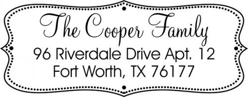 Modern Chic Wood Mounted Stamp
