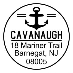 Anchor's Aweigh Wood Mounted Stamp