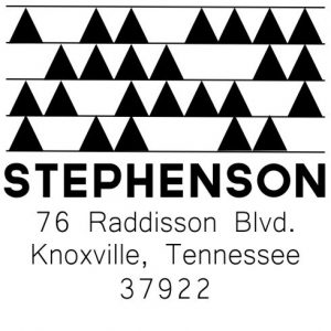 Mountain Range Wood Mounted Stamp