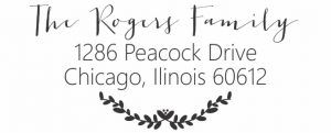 Rogers Wood Mounted Stamp