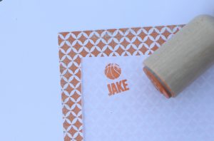 Basketball Wood Handled Mini Stamp