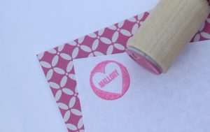 Heart Wood Handled Mini Stamp