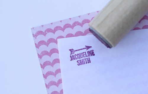 Single Arrow Wood Handled Mini Stamp