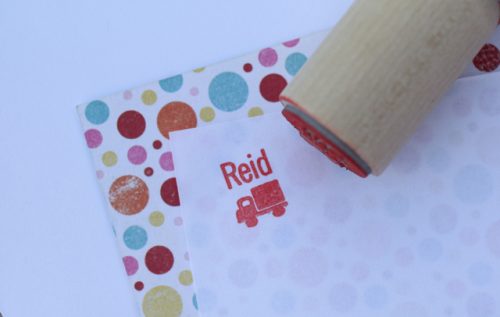 Truck Wood Handled Mini Stamp