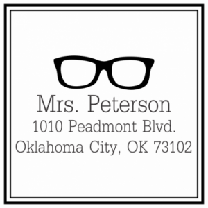 The Librarian Wood Mounted Stamp
