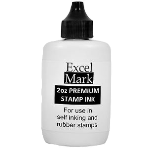 Self Inking Stamp Refill Ink 1oz - Black