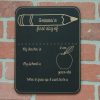 Personalized "First Day of School" Chalkboard - Pencil - Image 3