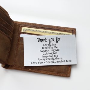 Thank You For | Wallet Insert