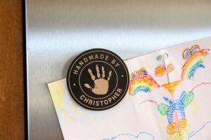 Personalized Handmade By Kids Fridge Magnet