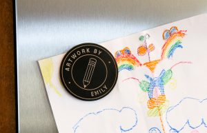 Personalized Artwork By Kids Fridge Magnet
