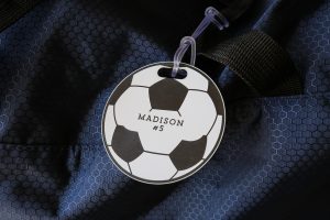 Soccer Sports Bag Tag