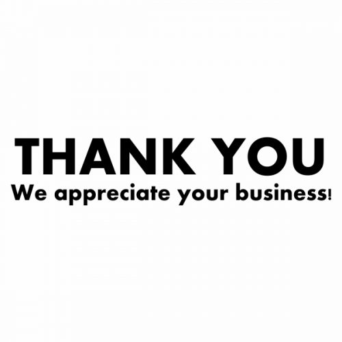 THANK YOU Stamp | Black Ink