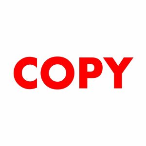 COPY Stamp | Red Ink