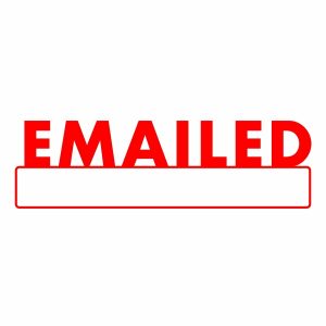 EMAILED Stamp | Red Ink
