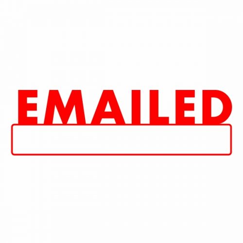 EMAILED Stamp | Red Ink