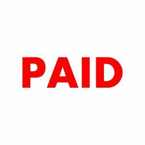 PAID Stamp | Red Ink