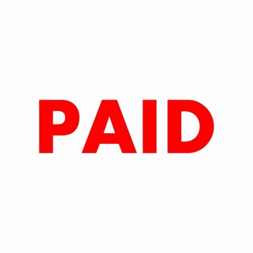PAID Stamp | Red Ink