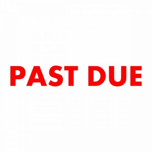 PAST DUE Stamp | Red Ink