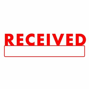 RECEIVED Stamp | Red Ink