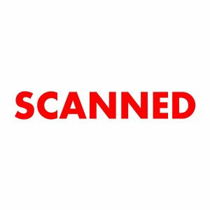 SCANNED Stamp | Red Ink
