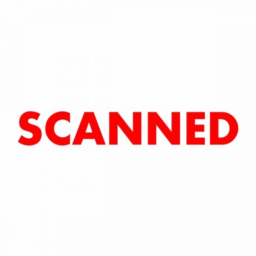 SCANNED Stamp | Red Ink