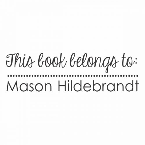 Book Belongs | Kid Stamps