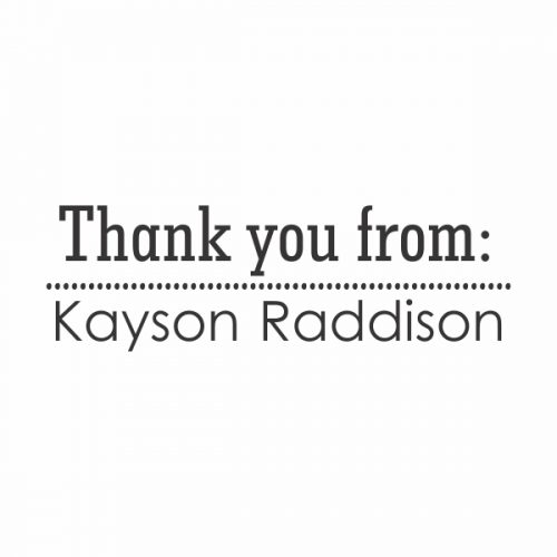Thank you | Kid Stamps