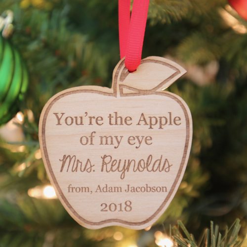 Teacher Ornament - Apple of my Eye