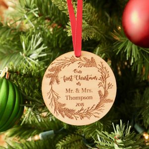 Married Ornament - Wreath