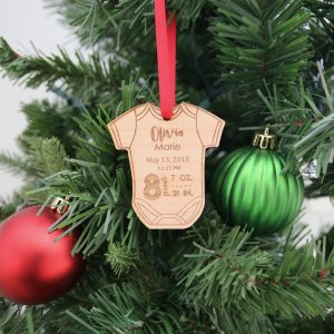 Baby Ornament - Script