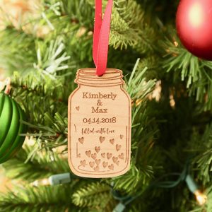 Couple Ornament - Mason Jar