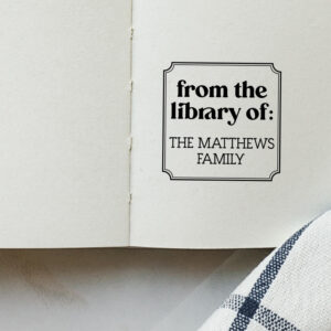 Library Sign Book Stamp