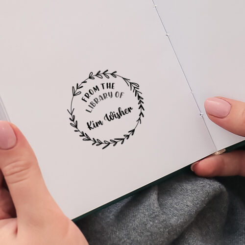 Wreath Book Stamp