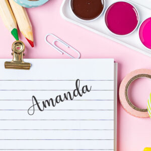 Plain Script | Kids Stamp