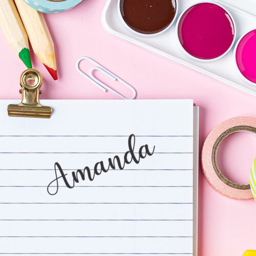 Plain Script | Kids Stamp